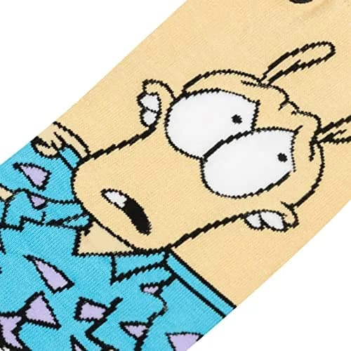 Odd Sox Rocko & Heffer Nickelodeon Cartoon Crew Socks Large | Fan & Collector Favorite thumbnail 3