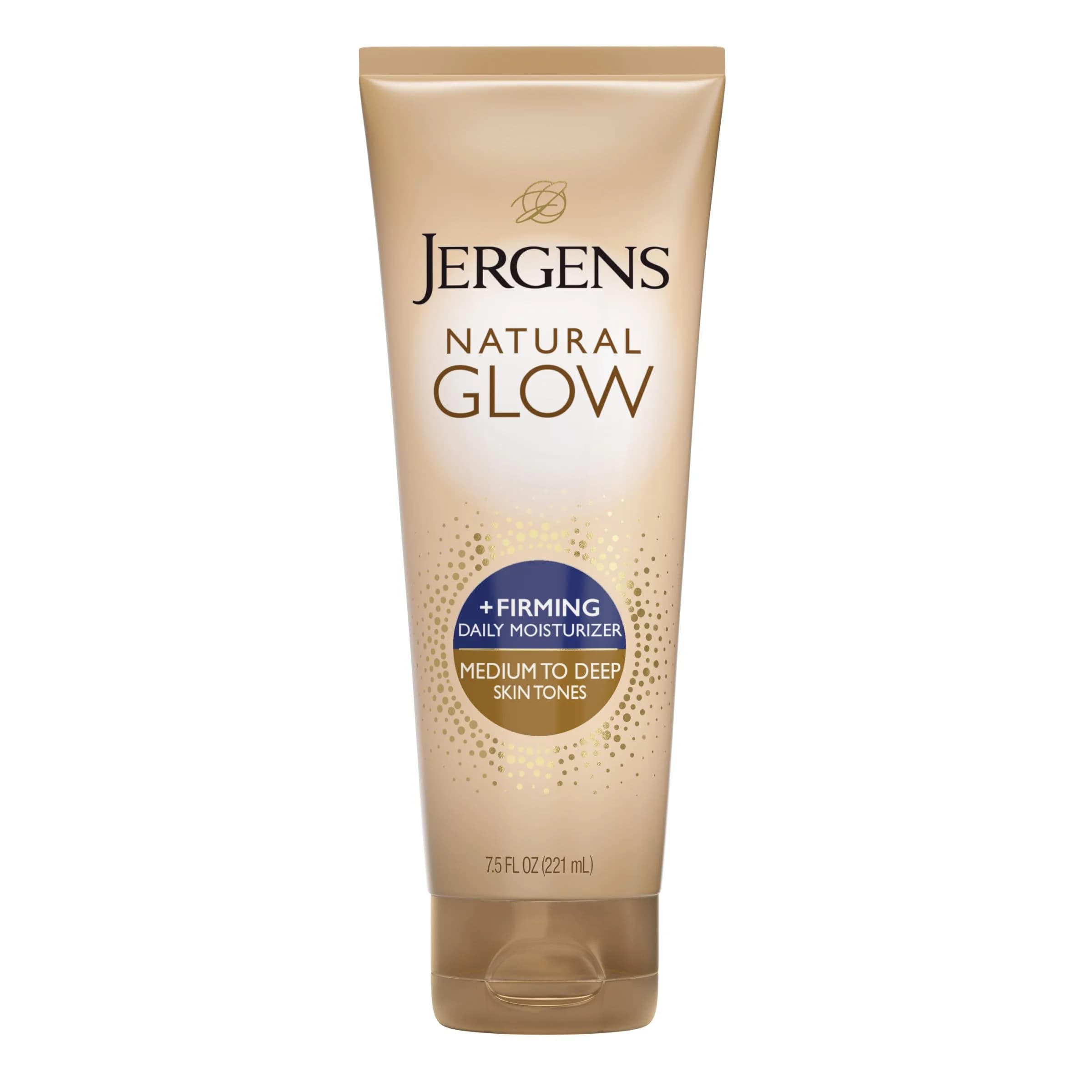 Jergens Natural Glow +Firming Body Lotion, Medium to Deep Skin Tone, 4x 7.5 Oz Bottles | Gradual Tan & Cellulite Reduction — Medium to Deep