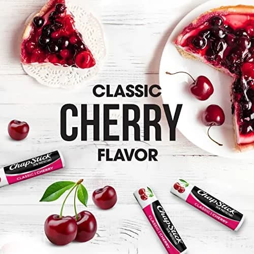 ChapStick Classic Cherry Flavored Lip Balm Tube SPF 0 (3-Pack, 0.45 oz Total) | Daily Hydration thumbnail 4