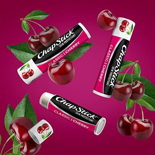 ChapStick Classic Cherry Flavored Lip Balm Tube SPF 0 (3-Pack, 0.45 oz Total) | Daily Hydration thumbnail 2