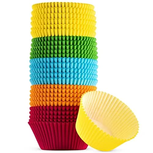 Green Direct Cupcake Liners - Standard Size Paper Baking Cups 2 in (5.08 cm) | Bright Multi Colors, Pack of 500 thumbnail 1