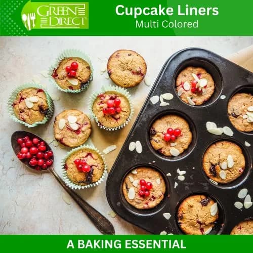 Green Direct Cupcake Liners - Standard Size Paper Baking Cups 2 in (5.08 cm) | Bright Multi Colors, Pack of 500 thumbnail 2
