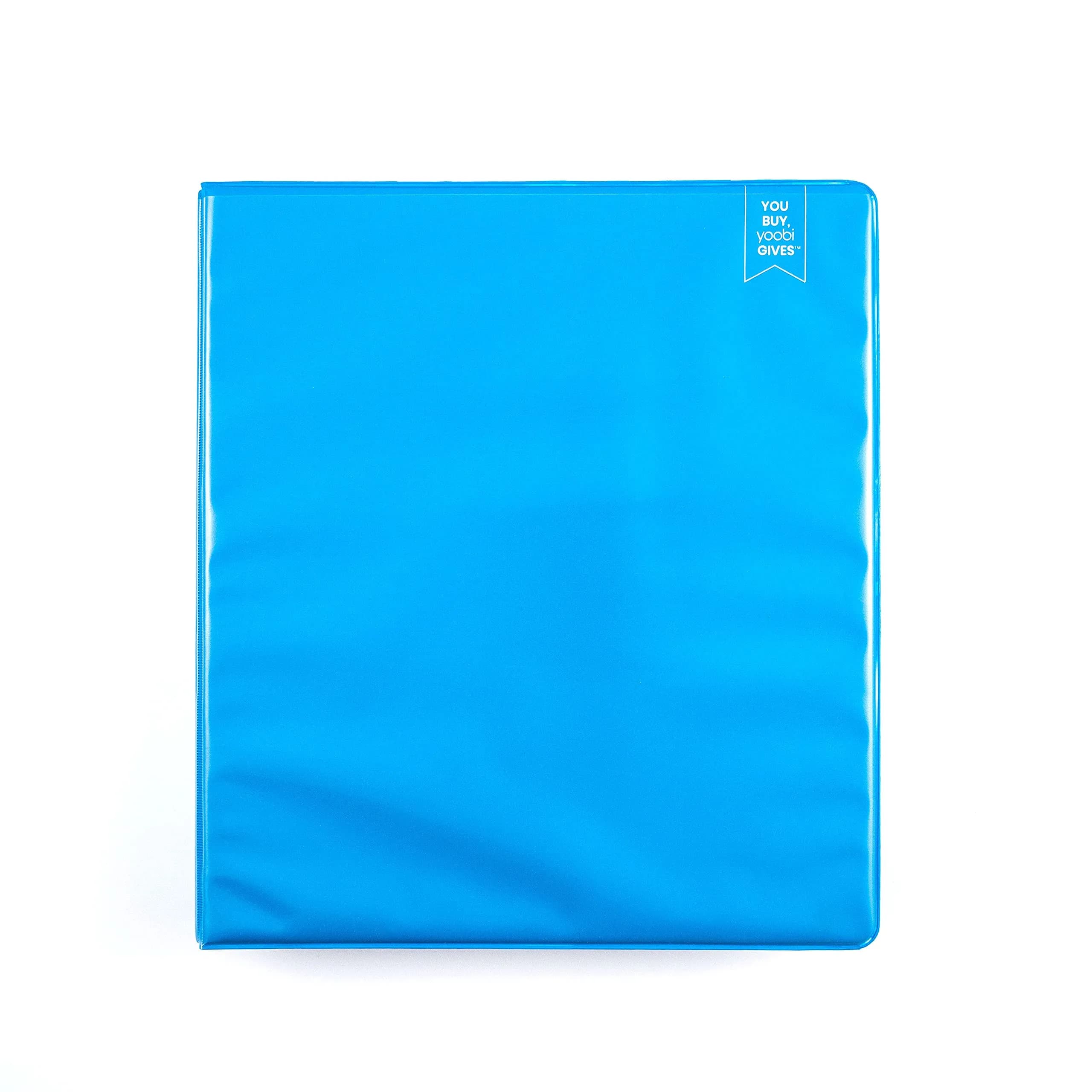 Yoobi 1 Inch D-Ring Binder Set, 4 Pack Multicolor | Holds 220 Sheets — Blue