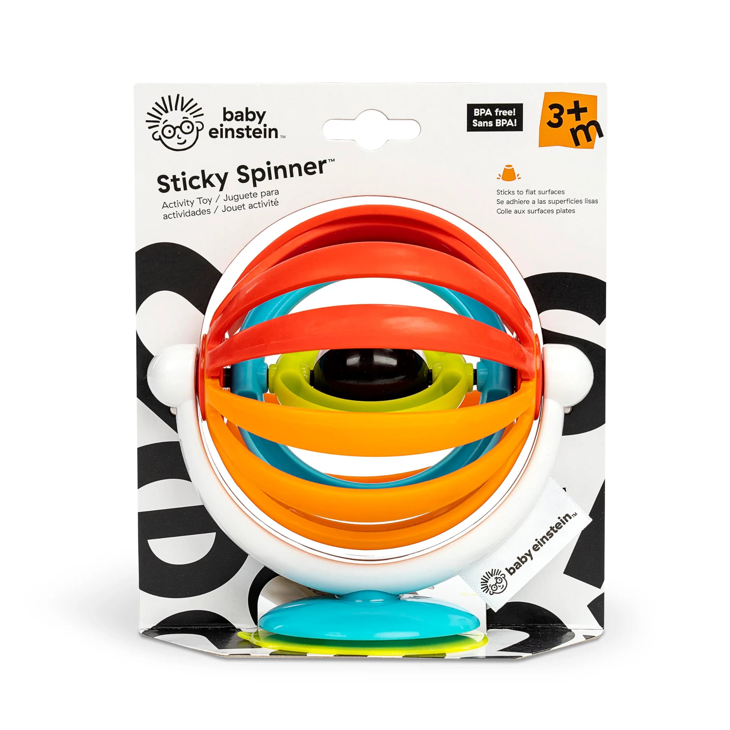 Baby Einstein Sticky Spinner BPA-Free High Chair Activity Toy | Ages 3 Months+ (1 Unit) thumbnail 9