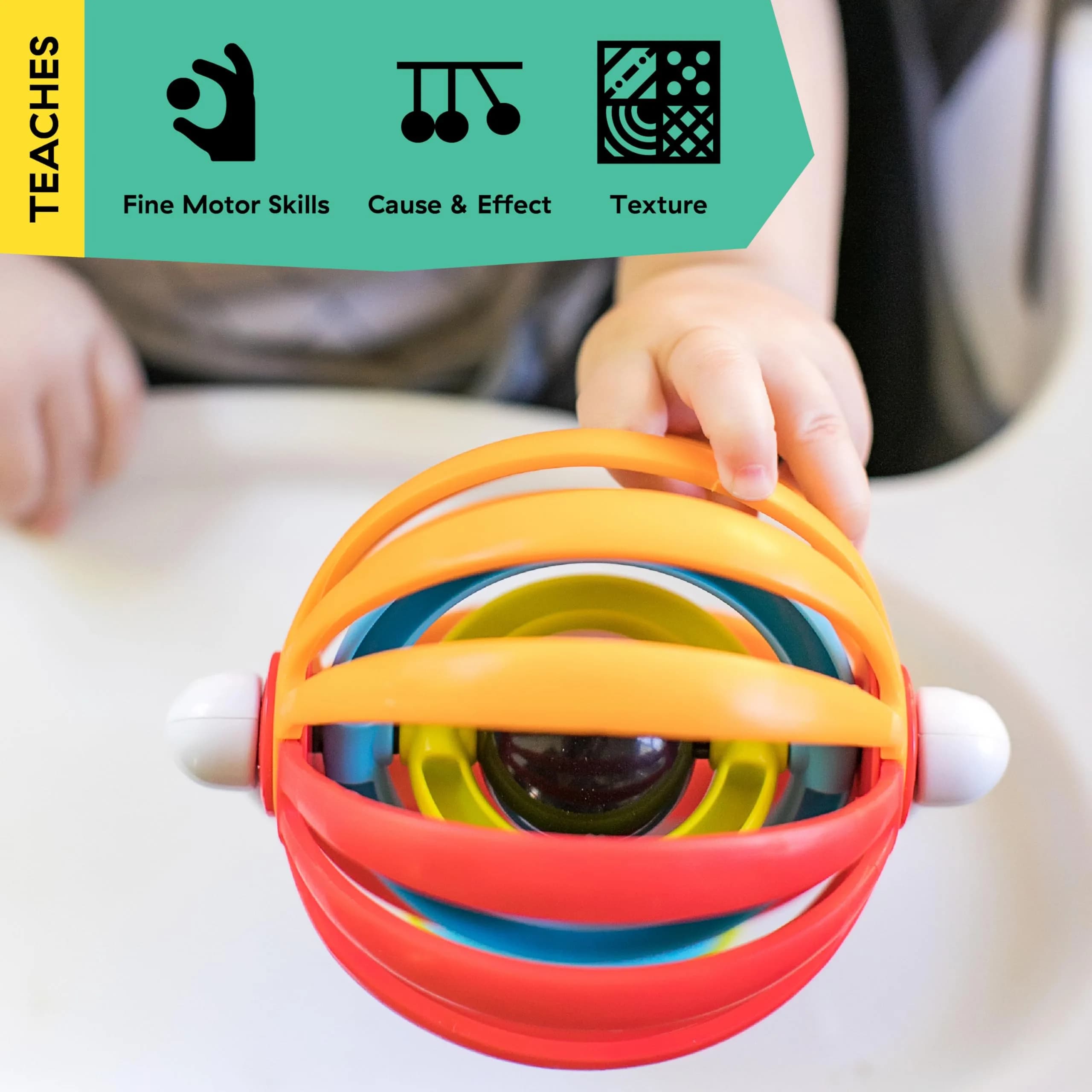 Baby Einstein Sticky Spinner BPA-Free High Chair Activity Toy | Ages 3 Months+ (1 Unit) thumbnail 3