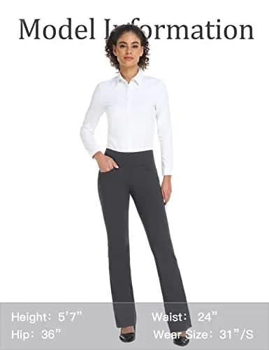 Safort Yoga Pants 28" 30" 32" 34" Inseam UPF50+ | Flattering Bootcut Fit for Active Women thumbnail 5