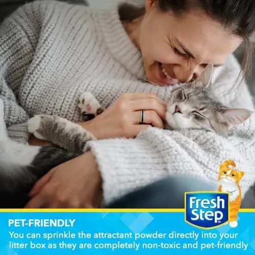 Fresh Step Cat Litter Box Training Attractant Powder, 9 Oz Bottle, 3-Pack | Herbal Blend Scent Cues Guide Cats Back to the Litter Box thumbnail 5