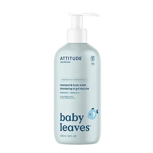 ATTITUDE 2-in-1 Baby Shampoo and Body Wash, EWG Verified, 473ml (16 Fl Oz) | Gentle Tear-Free Formula - main product image