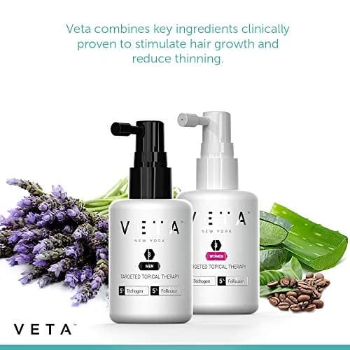 Veta Men's Targeted Topical Therapy Hair Regrowth Treatment 60ml (2.04 Fl Oz) | Stimulates Scalp Health thumbnail 7