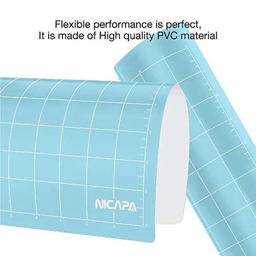 NICAPA Light-Grip Cutting Mat 12x12 inch (3-Pack) | Self-Healing Vinyl Craft Mat for Silhouette Cameo thumbnail 5