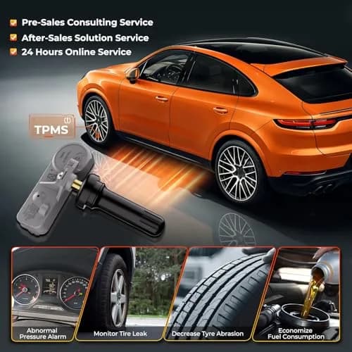 Jsueng TPMS Sensor,315MHz Tire Pressure Monitor System for Chevy Buick GMC | Pre-Programmed, OBDII Relearn, Durable Metal & Lithium Battery thumbnail 6