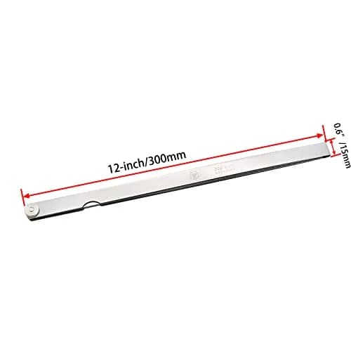 Rannb Metric Feeler Gauge Gap Measurement Tool 12-inch Long 17 Blades | Precise Metric Thickness Range thumbnail 5