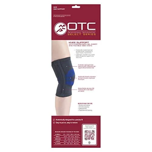 OTC Knee brace, compression recovery, gel insert, flexible side stays, X-Large | Targeted support for joint pain relief thumbnail 7