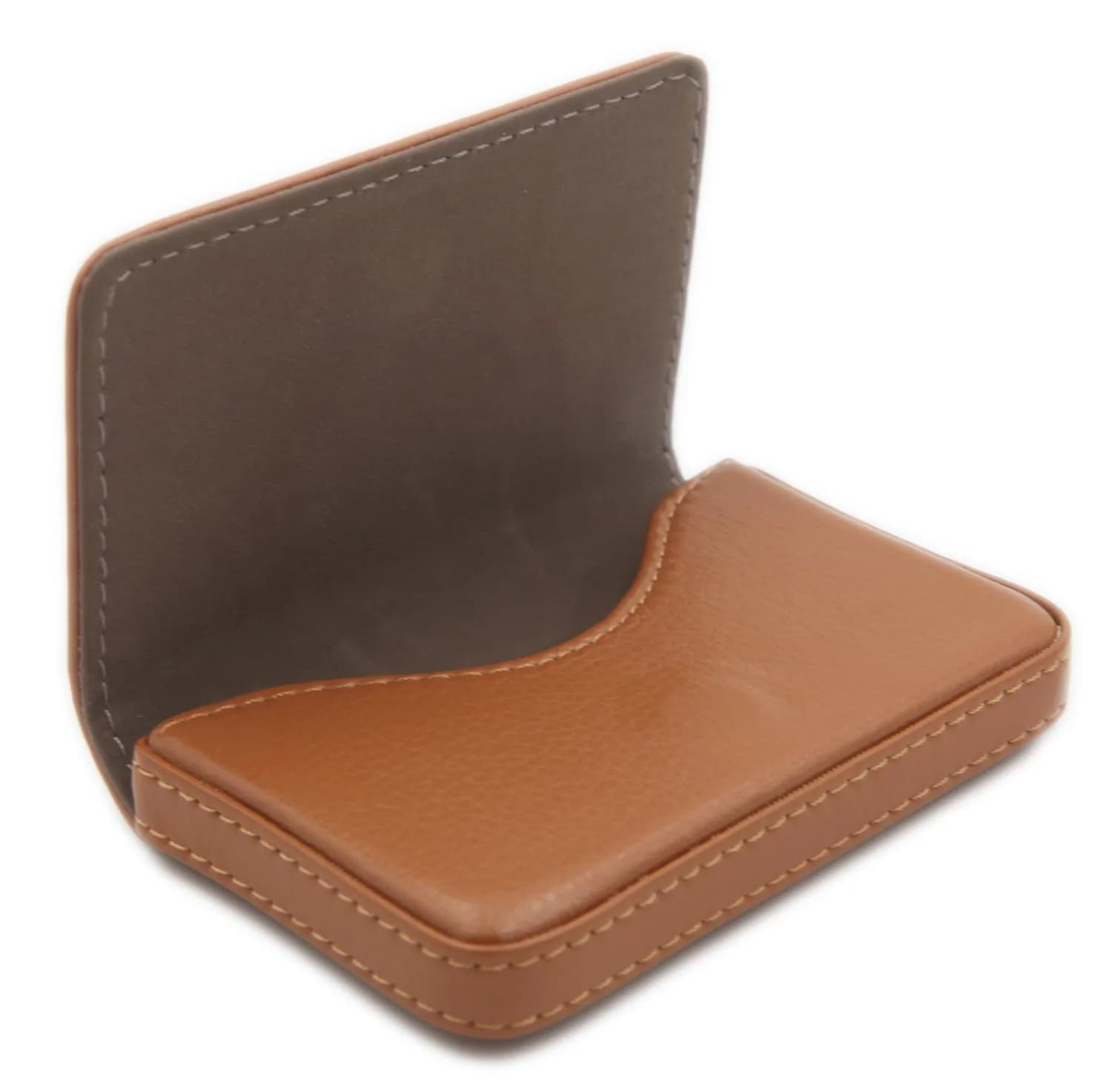AI-DEE RFID Blocking Wallet Minimalist Leather Business Credit Card Holder with Magnetic Light Coffee Small - view 2
