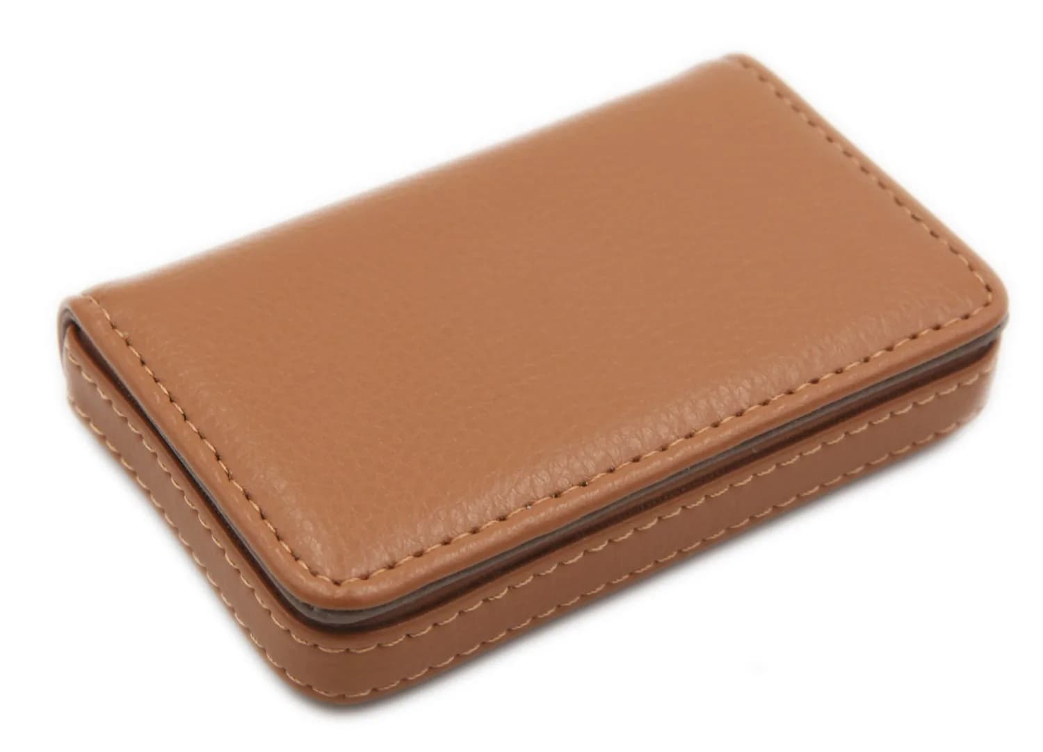 AI-DEE RFID Blocking Wallet Minimalist Leather Business Credit Card Holder with Magnetic Light Coffee Small - view 4