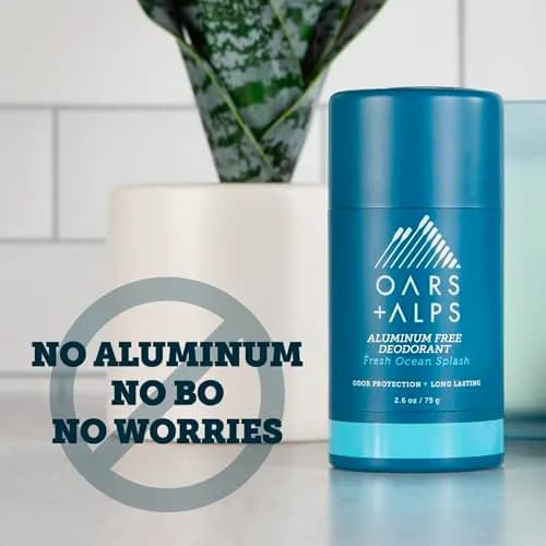 Oars + Alps Aluminum Free Men's Deodorant, Clear Gel 74ml (2.6 oz) | Odor Absorption & Movement Glide thumbnail 4