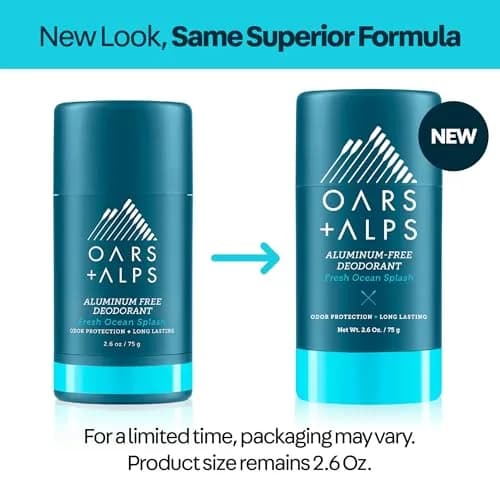 Oars + Alps Aluminum Free Men's Deodorant, Clear Gel 74ml (2.6 oz) | Odor Absorption & Movement Glide thumbnail 8