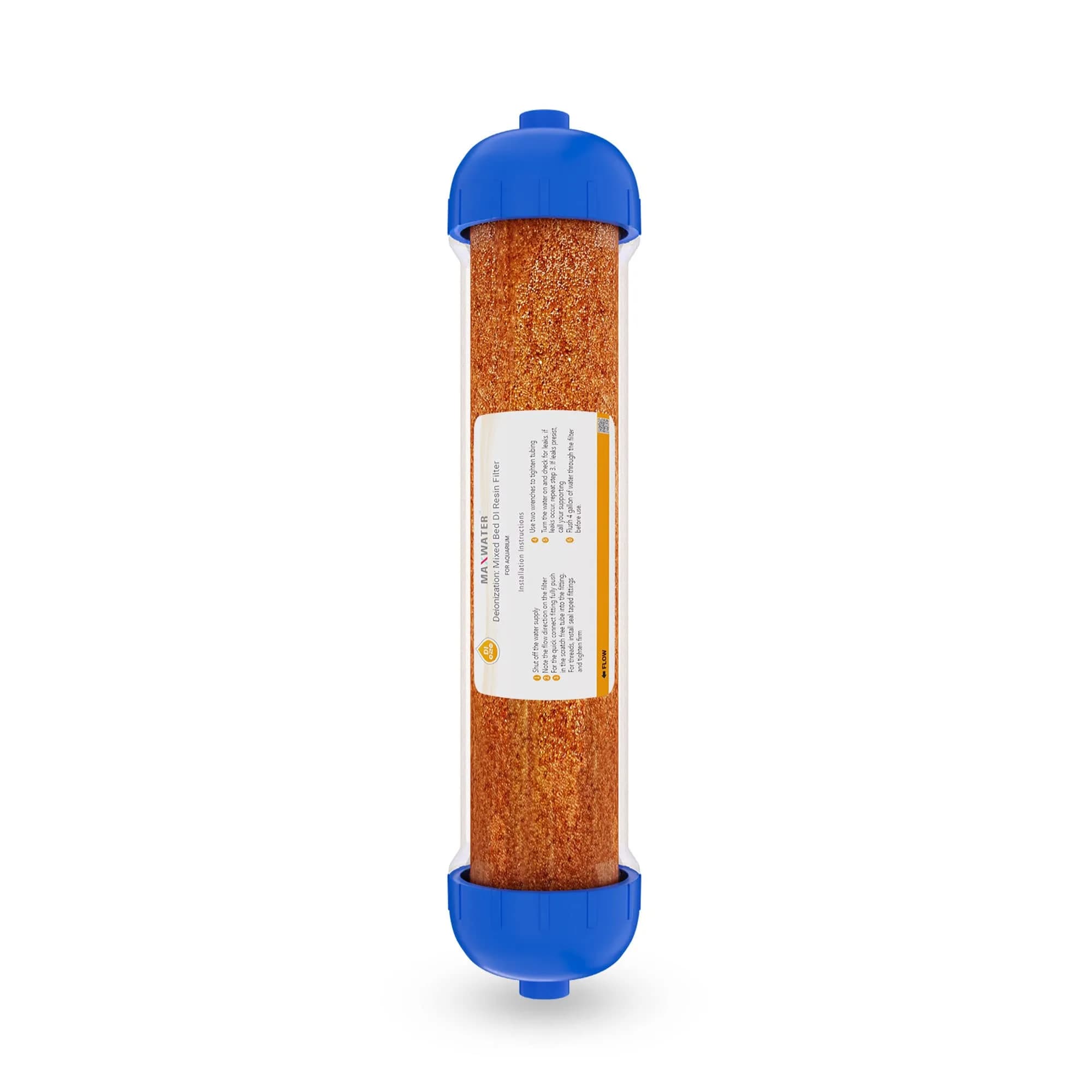 Max Water Mixed Bed Ion Exchange RODI Aquarium Filter Resin Replacement Cartridge | Produces 0 ppm TDS (70-120c)