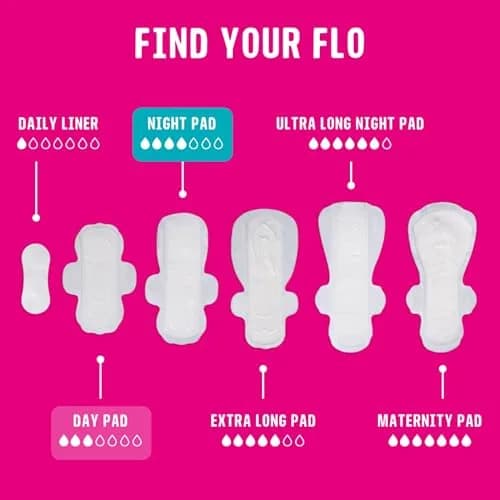 FLO Organic Bamboo Day + Night Menstrual Pads (15 Count) | Plant-Based, Ultra-Thin, Hypoallergenic thumbnail 5