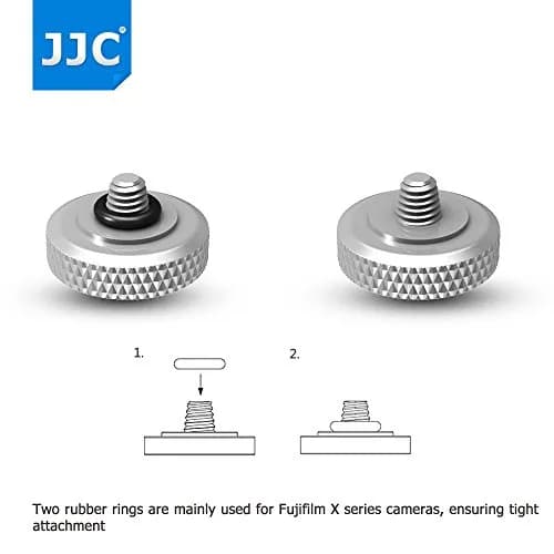 JJC Deluxe Soft Release Button Red | Copper & Microfiber Leather for Fujifilm, Sony, Leica, Canon, Nikon Cameras thumbnail 3