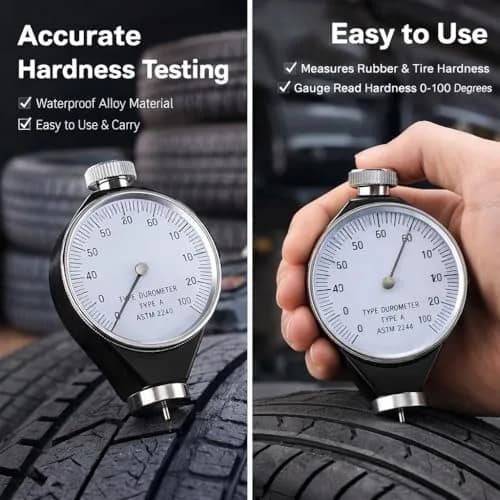 Hilitand Rubber Durometer Tester, Shore Type D | Accurate Hardness Measurement for Rubber & Plastics thumbnail 5