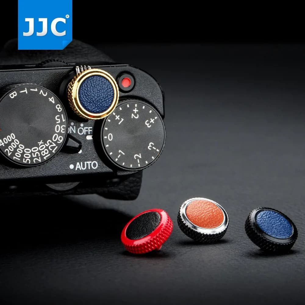 JJC Deluxe Soft Shutter Release Button Cap for Fujifilm, Sony, Leica, Canon, Nikon Cameras | Black (3g) - view 6