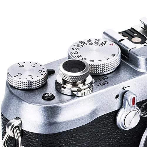 JJC Deluxe Soft Shutter Release Button Cap for Fujifilm, Sony, Leica, Canon, Nikon Cameras | Black (3g) thumbnail 1