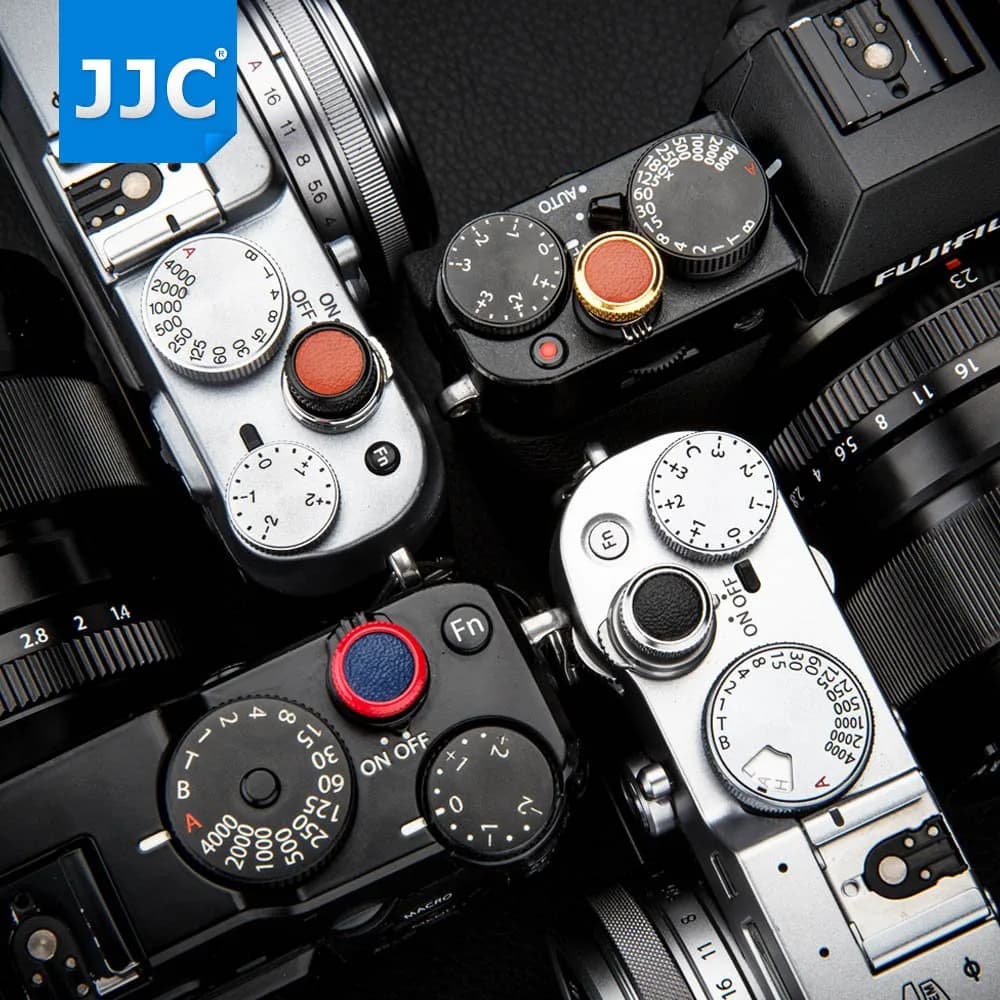 JJC Deluxe Soft Shutter Release Button Cap for Fujifilm, Sony, Leica, Canon, Nikon Cameras | Black (3g) - view 4