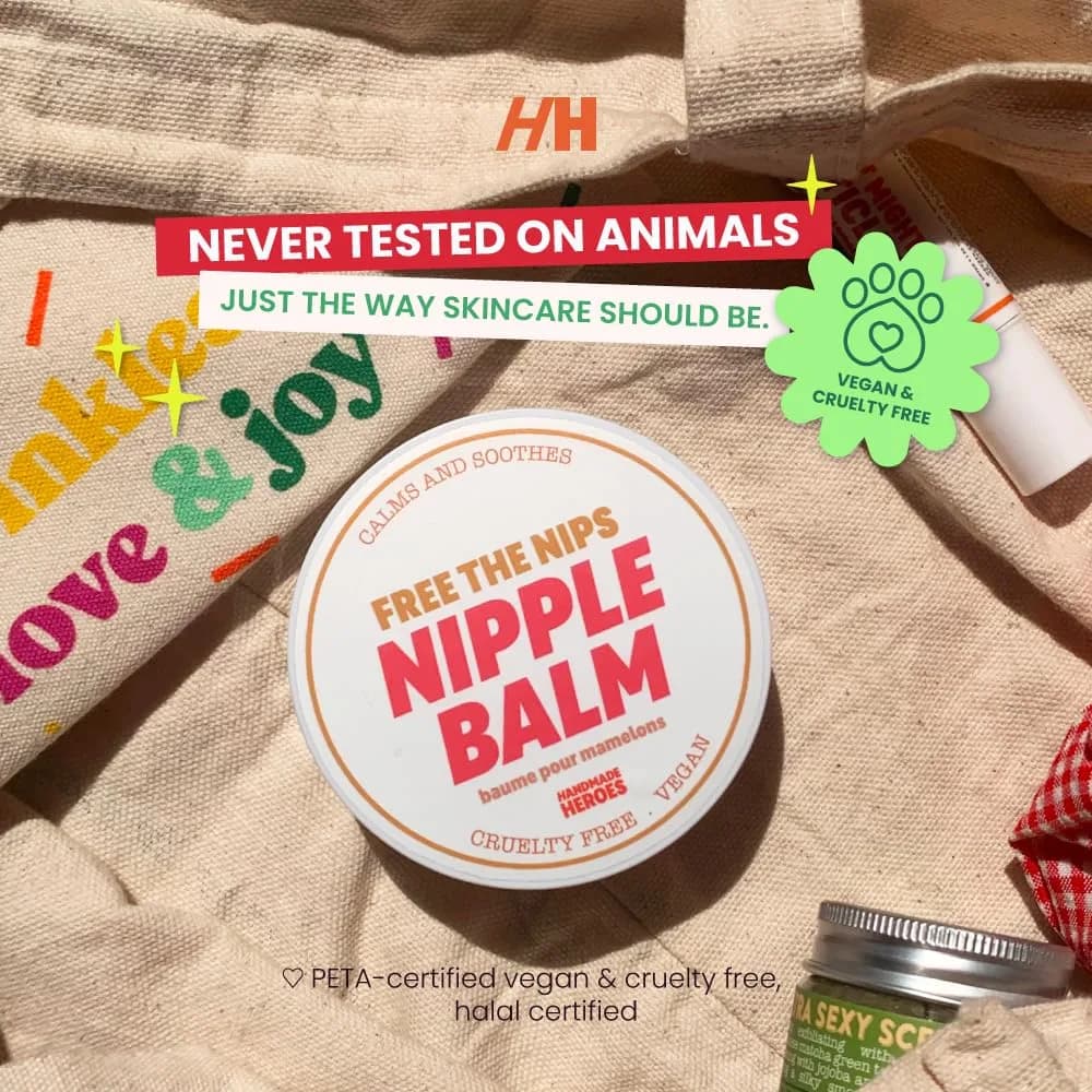 Handmade Heroes Nipple Butter Breastfeeding Balm 2 oz (59 ml) | 100% Natural Vegan Formula for Sore Cracked Nipples - view 5