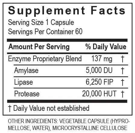 TRANSFORMATION LypoZyme Enzyme Supplement 60 Cap | Supports Digestion & Nutrient Absorption thumbnail 6