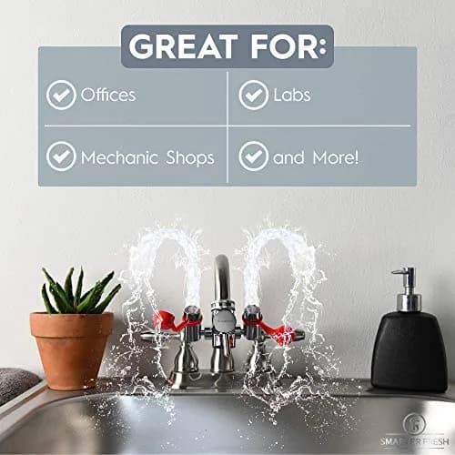 SmarterFresh Faucet Mounted Eyewash Station | Reliable Emergency Eye Wash for Sink Attachment thumbnail 3