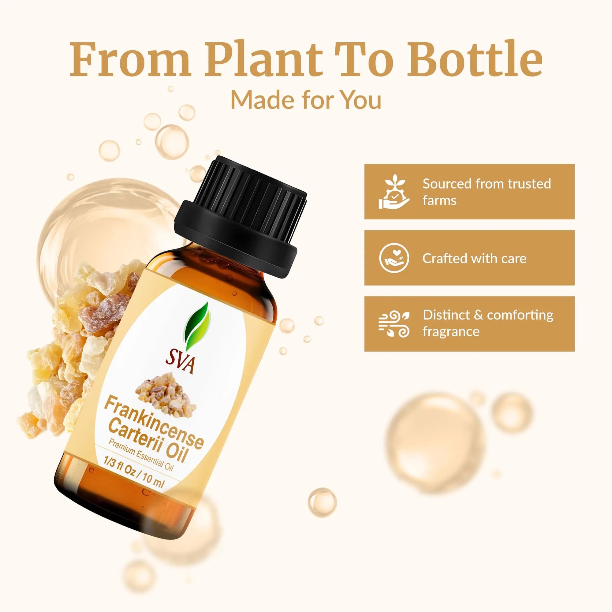 SVA Organics Frankincense Essential Oil (Carterii) - 0.33 Fl Oz (Pack of 1) - view 4