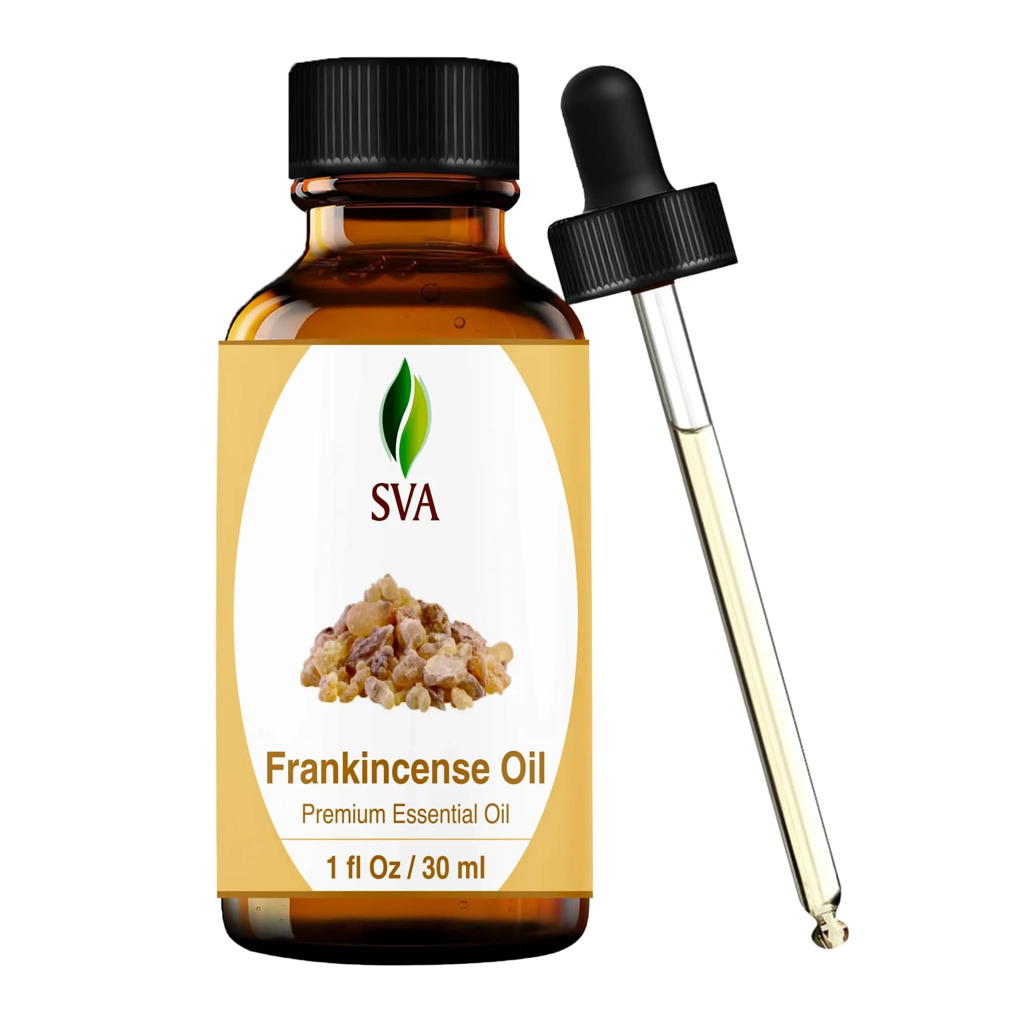 SVA ORGANICS Frankincense Essential Oil 30ml (1 Fl Oz) | Pure Carterii Oil for Aromatherapy & Skin