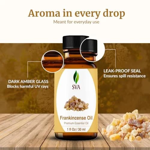 SVA ORGANICS Frankincense Essential Oil 30ml (1 Fl Oz) | Pure Carterii Oil for Aromatherapy & Skin thumbnail 7