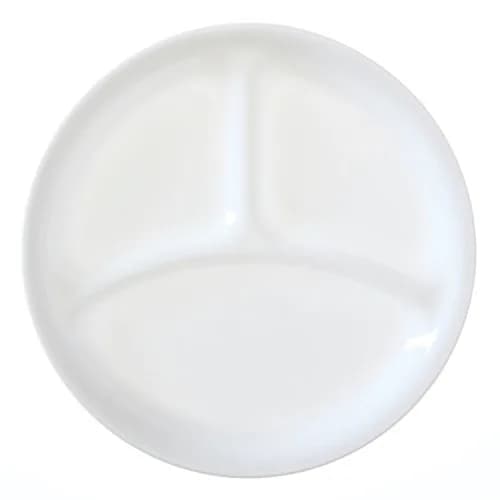 Corelle Livingware 8-1/2-Inch Divided Dish, Winter Frost White | 21.59cm (8.5") Divided Plate thumbnail 1