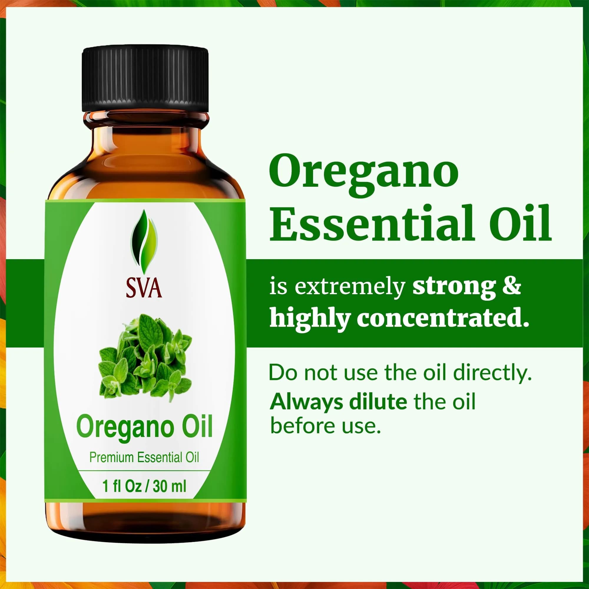 SVA ORGANICS Oregano Essential Oil 1 Fl Oz (30 ml) - Pure & Natural, Steam Distilled - view 2