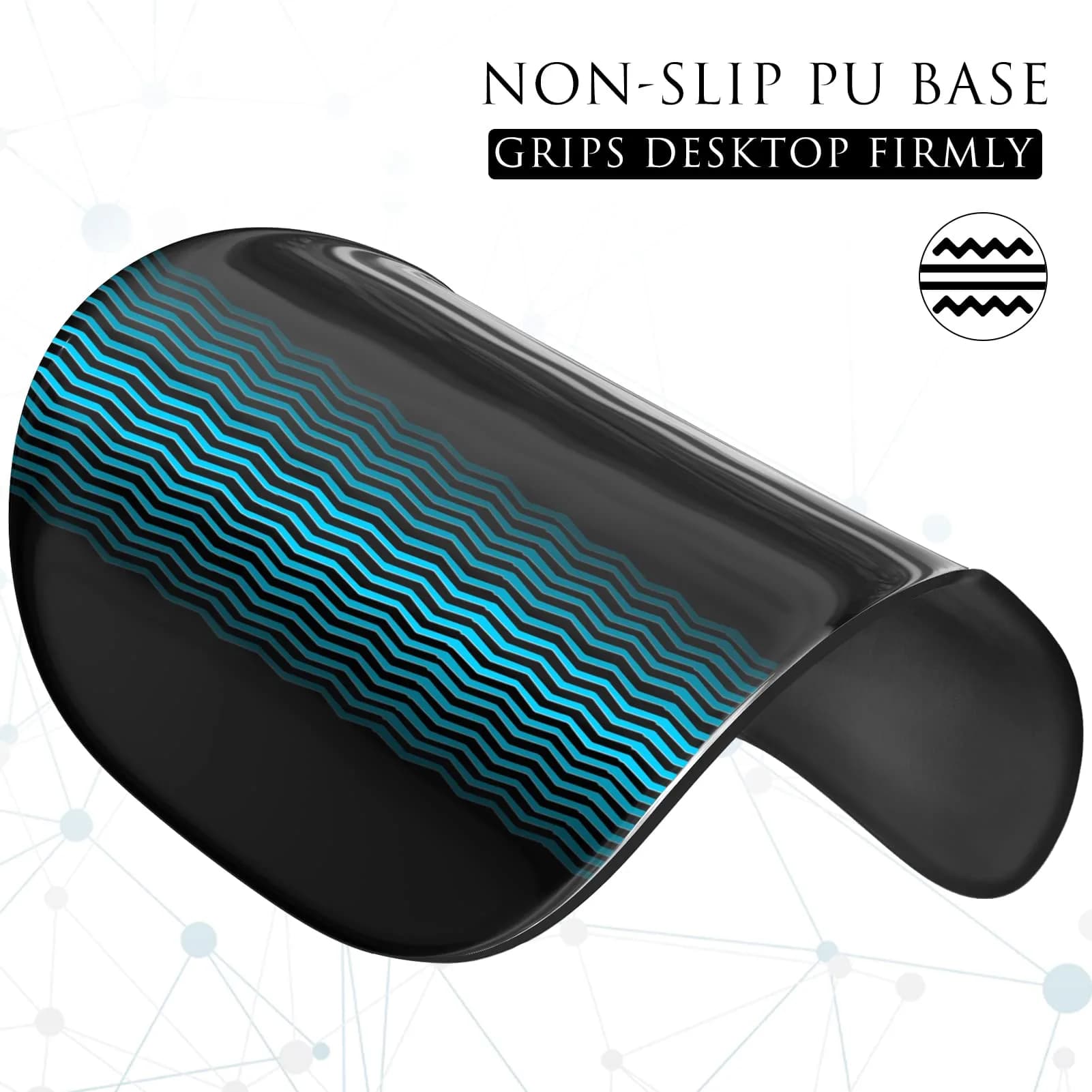 MROCO Ergonomic Mouse Pad with Gel Wrist Rest in Black - Comfortable Support for Daily Use - view 6