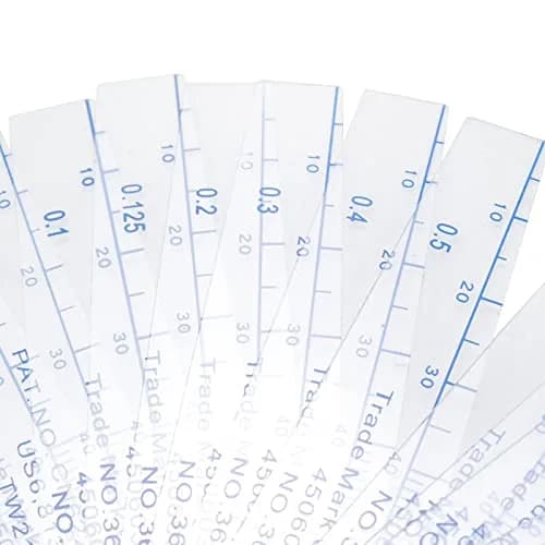 Rannb Plastic Metric Feeler Gauge 0.05-1mm Thickness 13 Blades | Precision Measuring Tool thumbnail 2