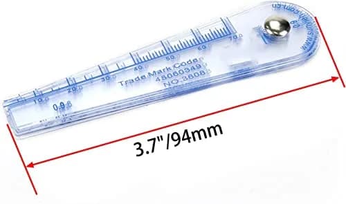 Rannb Plastic Metric Feeler Gauge 0.05-1mm Thickness 13 Blades | Precision Measuring Tool thumbnail 3