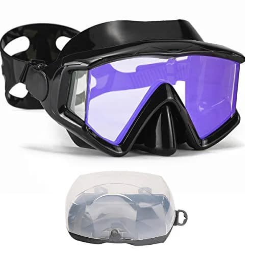 AQUA A DIVE SPORTS Adult Snorkel Mask with Anti-Fog Lenses | 180° Field of View thumbnail 1