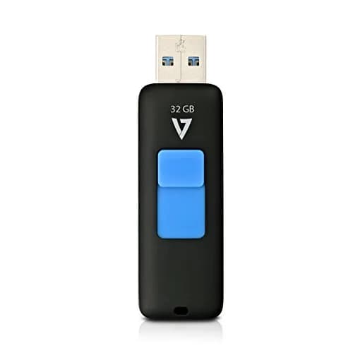 V7 32GB USB 3.0 Flash Drive with Retractable Connector | High Speed Data Transfer 100MB/s thumbnail 1