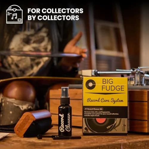 Big Fudge 4-in-1 Vinyl Record Cleaning Kit with Velvet Brush & Stylus Cleaner | 16.2cm (6.3") thumbnail 7