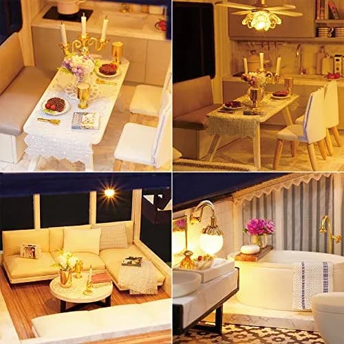 Spilay Miniature Dollhouse Kit 11.41x9.44x8.46inch | Creative DIY Home Decor thumbnail 5