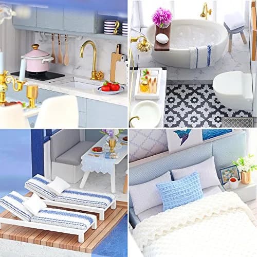 Spilay Miniature Dollhouse Kit 11.41x9.44x8.46inch | Creative DIY Home Decor thumbnail 6