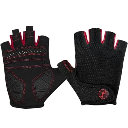 MOREOK Cycling Gloves Bicycle Road Bike Gloves, Half Finger -098 B-XXL | Breathable, Shock-Absorbing & Comfortable Fit thumbnail 5