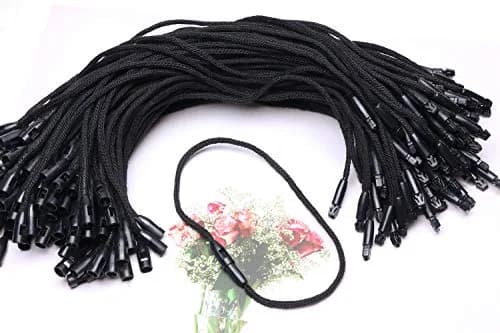 Tupalizy Black Cotton Gift Clothing Price Tag String 7.6 inch | 100PCS for Labels & Tags thumbnail 4