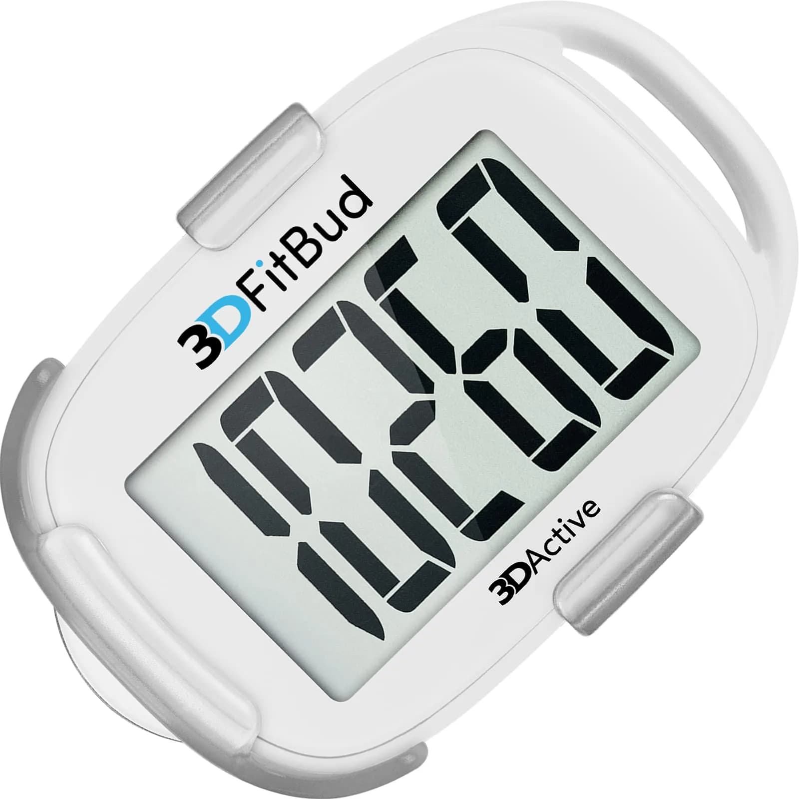 3DActive 3DFitBud Simple Step Counter Pedometer with Clip & Lanyard | Accurate 3D Tri-Axis Sensor - main product image