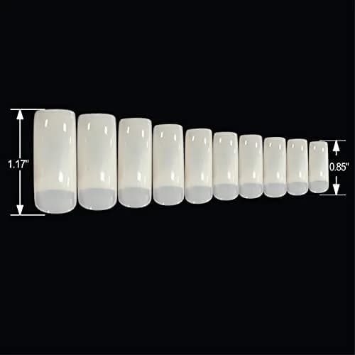 beYou Natural Cosmo 500 False Nail Tips | Durable, Seamless & Easy to Use (500 Piece Assortment) thumbnail 3