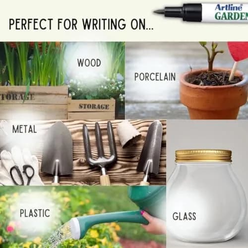 Artline Garden Marker Water Resistant Quick Dry Ink 4 Markers | Perfect for Outdoor Use thumbnail 7