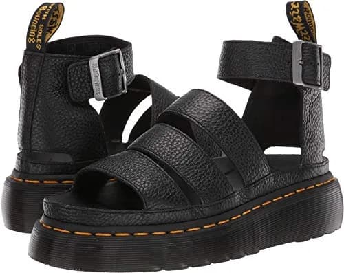 Dr. Martens Clarissa II Quad Sandals | High Platform & Classic Gladiator Style, Black, US 7 thumbnail 1